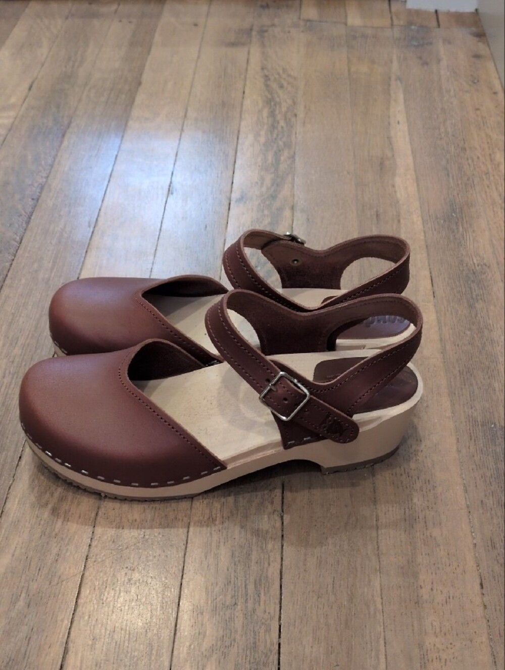 Sandgrens Low Heel Mary Jane Clog 39 - Picture 2 of 7